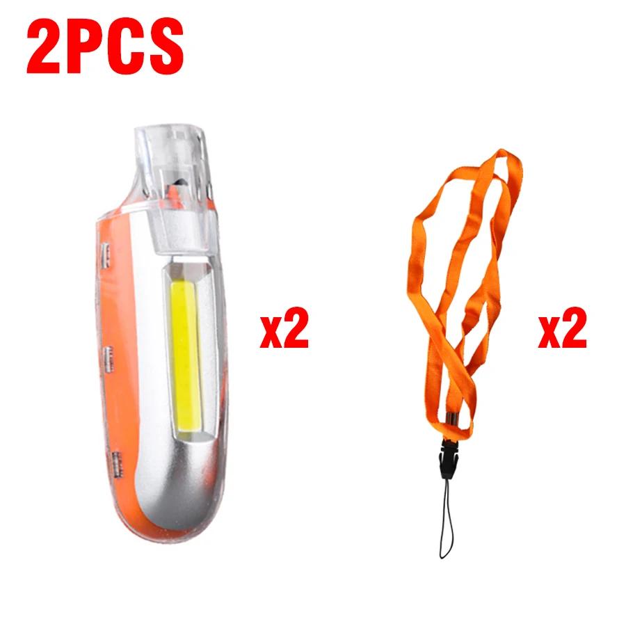 Sifflet Puissant EDC avec Lampe LED Rechargeable par USB Porte-clés Lampe de Poche LED Réglage 3 vitesses Torche d'Urgence Pour Dressage de Chien Oiseau