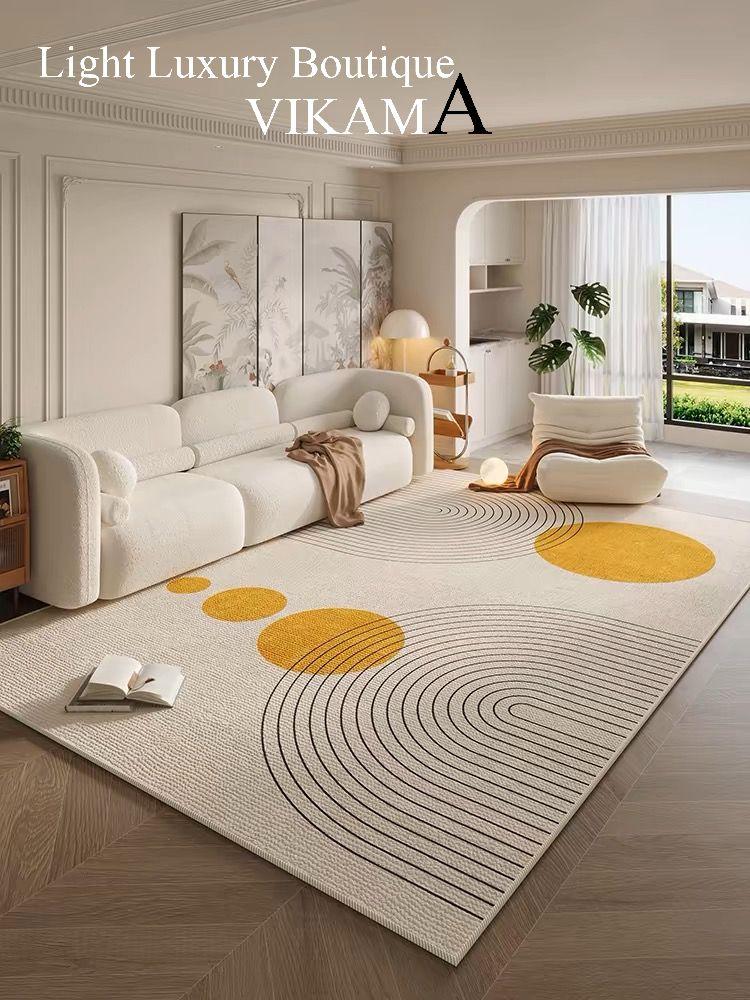 

Modern Rug Living Room Carpet Light Luxury Premium Sofa Coffee Table Washable Erasable Household Floor Mats Simple Bedside Floor 40X60CM