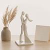 Couple Figurine, 3D Printed Hugging Couple Statue, Modern Romantic Sculpture for Living Room, Bedroom, Office, Shelf, Table Decor