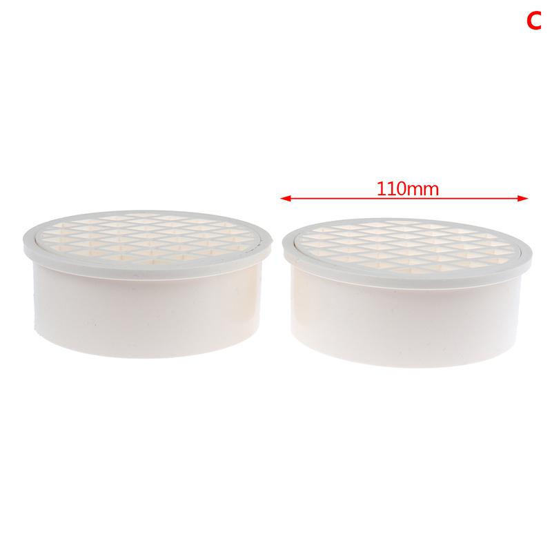 Insert Type Simple Floor Drain Pvc 50-200 Round Pipe End Cap Filter Net Air Vent