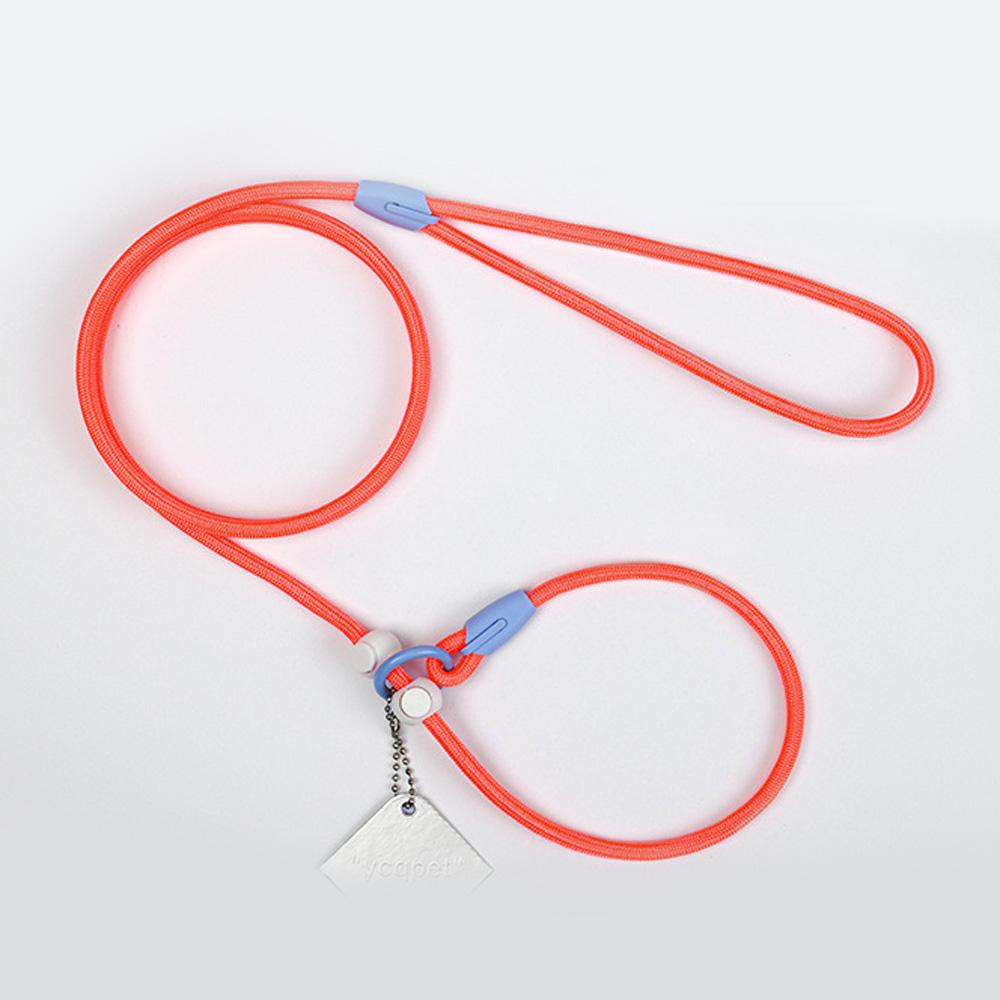 

Нейлоновые красочные поводки для домашних животных, круглая веревка для маленьких собак, поводок с цепочкой, регулируемый для дрессировки собак, прогулочный поводок для щенков 0.6x150cm