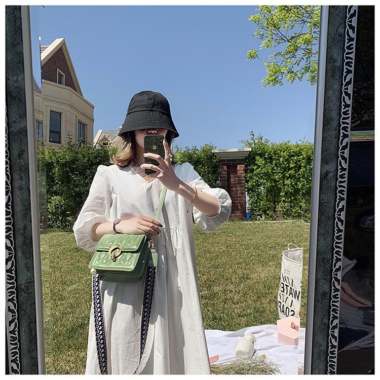 2020 neue rhomboide Handtaschen Mode Persönlichkeit Schloss Trend One-Shoulder-Diagonal-Tasche