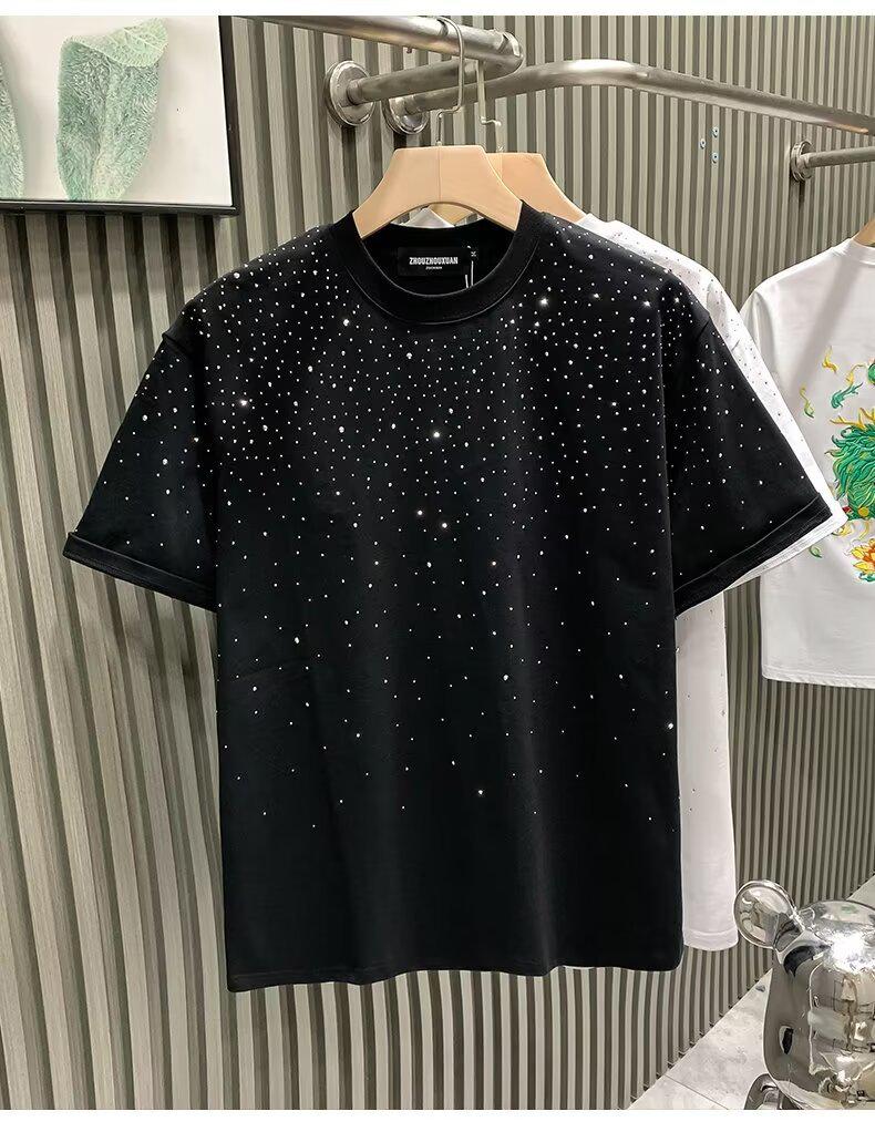 Camiseta Masculina 2024 Moderna Folgada Céu Estrelado