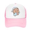 Panda Bear Couple Anime Cartoon  Trucker Hats Bubu And Dudu Hat Sun Hats Trucker Cap Adjustable Snapback Caps Mesh Baseball Cap