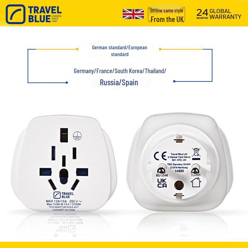 Lanlv World to Europe Travel Adapter