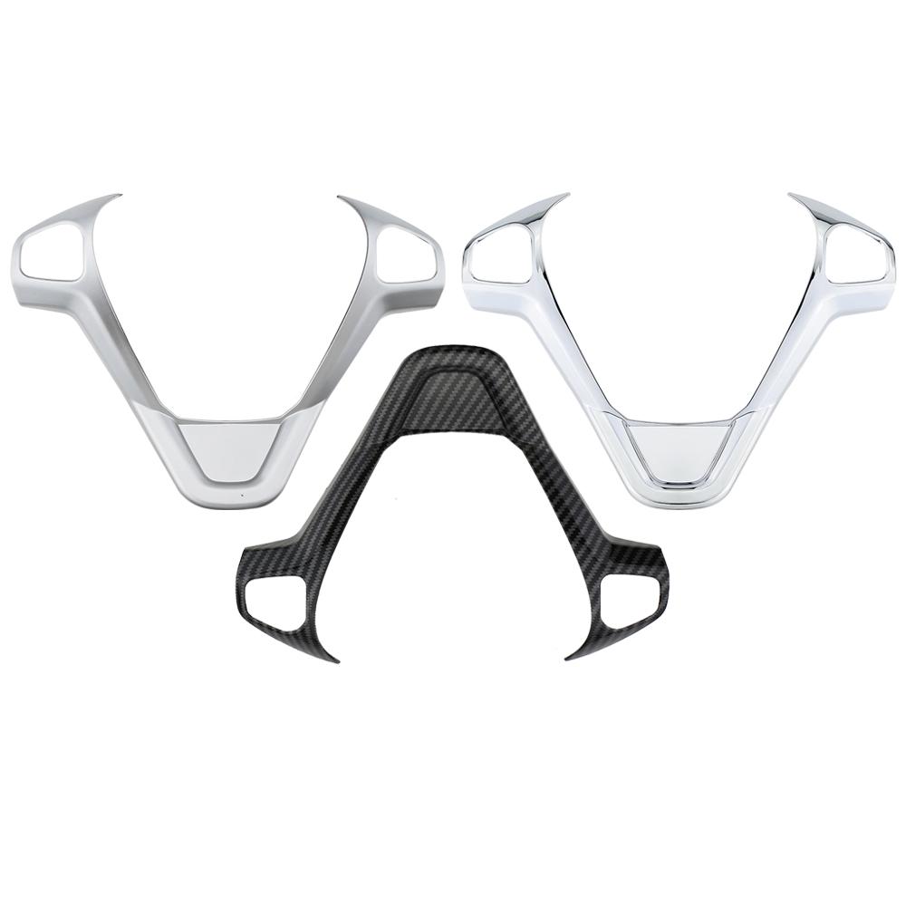 For Ford New Fiesta MK7 Ecosport Figo B-MAX KA+ Steering Wheel Cover Trim Decorative Refit Sticker Car Accessories