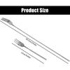 2Pcs Extendable Fork, Stainless Steel Telescopic Forks With Long Handle, Extended Fork for BBQ Dinner Fruit Dessert, Extends 8.4 To 25.2 Inch
