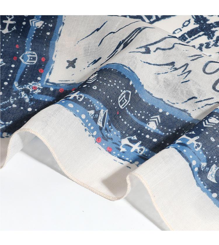 Men's Trendy Silk Bandana: Retro Headband, Neck or Waist Tie, and Pants Accessory.