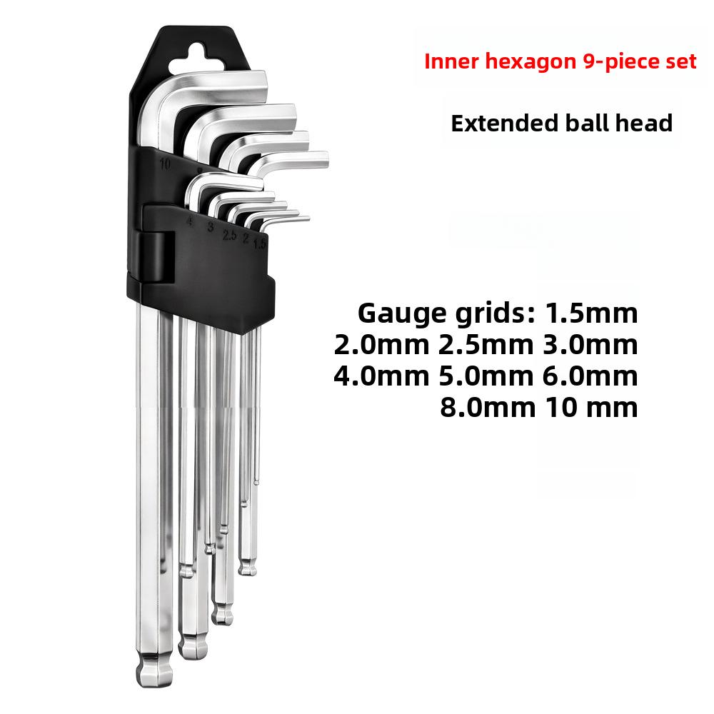 Juego de Destornilladores de Llave Hexagonal Allen W112/128 con Funda Universal de Torque Largo Métrico, para Motocicletas, Bicicletas