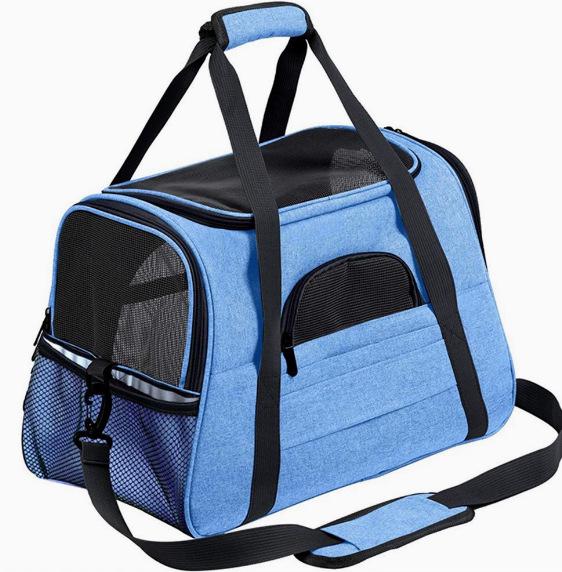 Portable Foldable Pet Crossbody Bag - Breathable Handbag for Cats & Dogs
