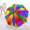 1pc Rainbow Colors Mandala Automatic Umbrella | Portable Foldable 8-Rib Manual Open, Cute Birthday & Holiday Gift for Outdoor yy260107074