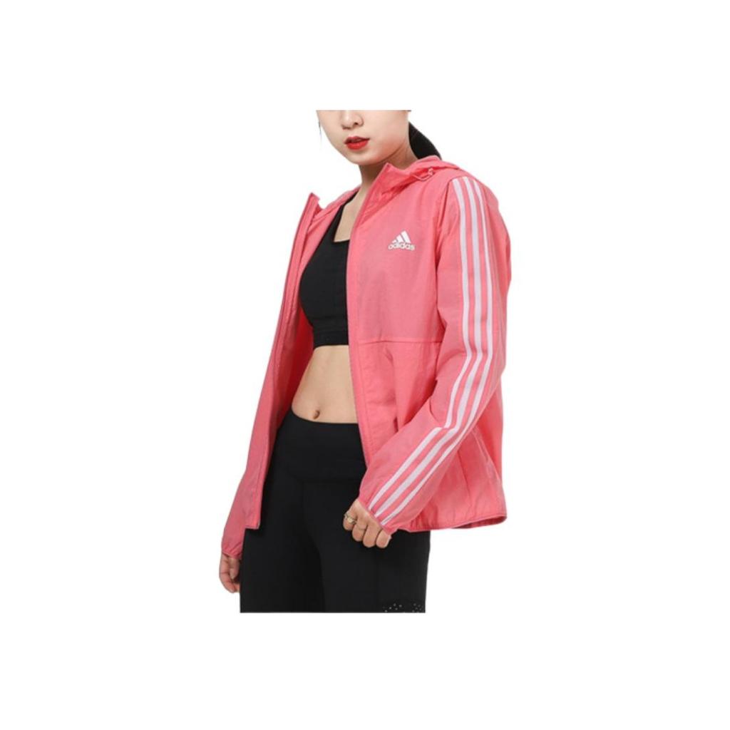 Adidas Womens Woven Hooded Jacket Women Jackets Pink GS0364