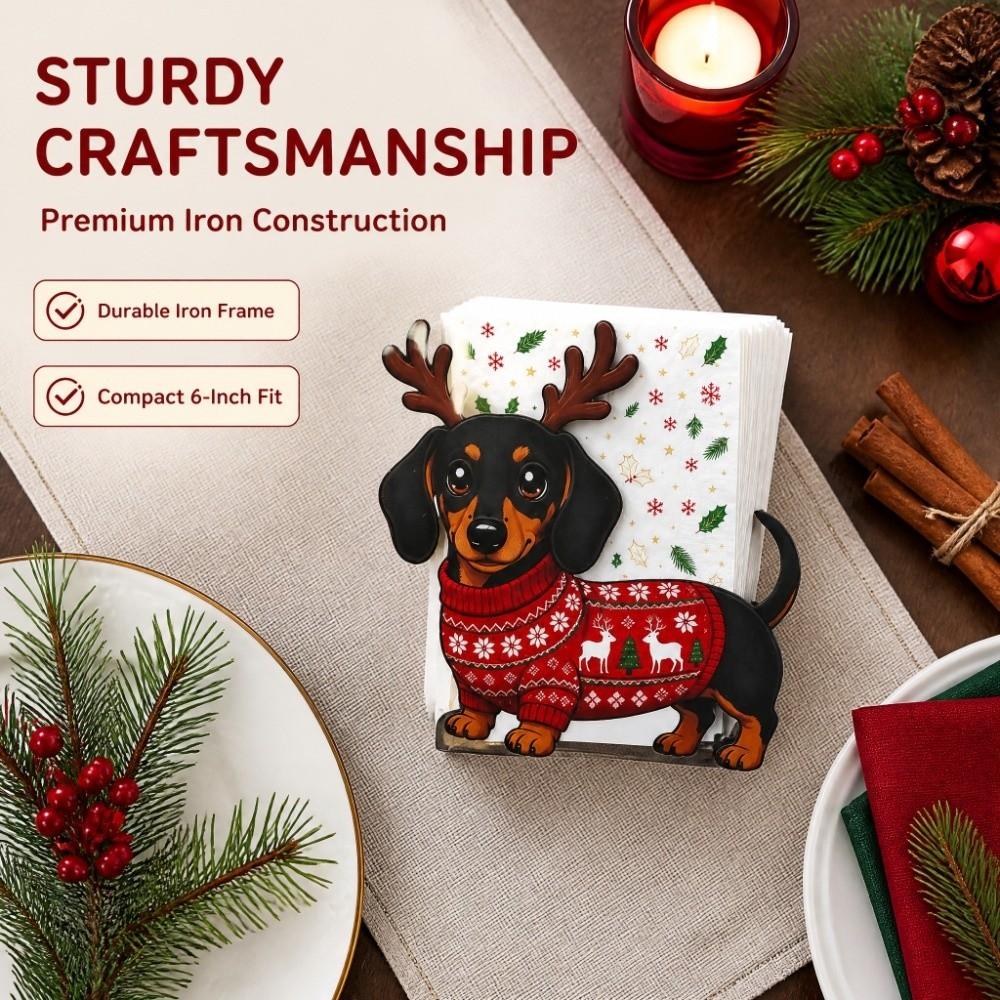Cartoon Christmas Tissue Box Cat Sausage Dog Tissue Box Creative Tissue Rack Holiday
