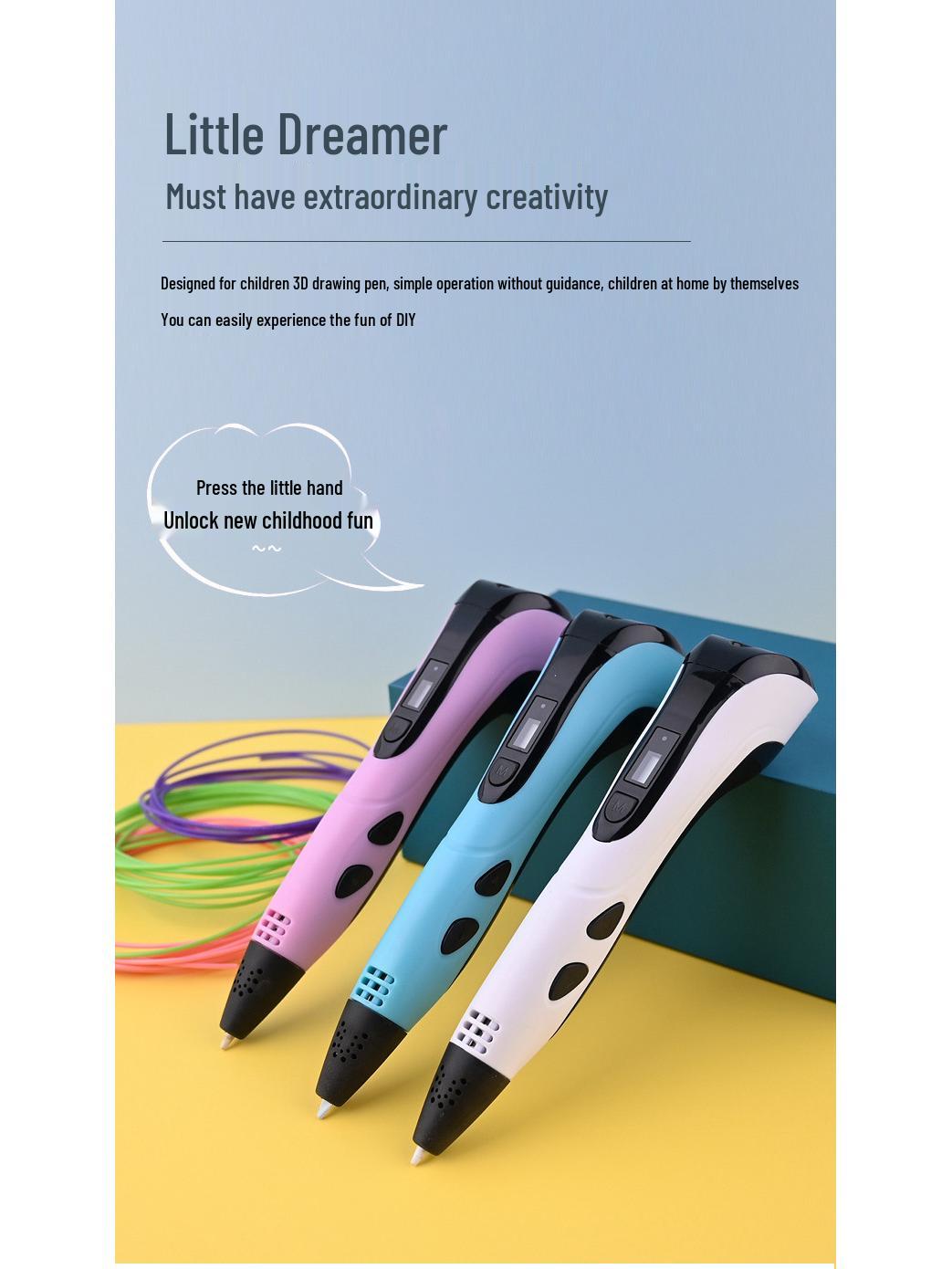 Upgraded 2nd Gen 3D Printing Pen for Kids - Creative Doodle & DIY Coloring Tool