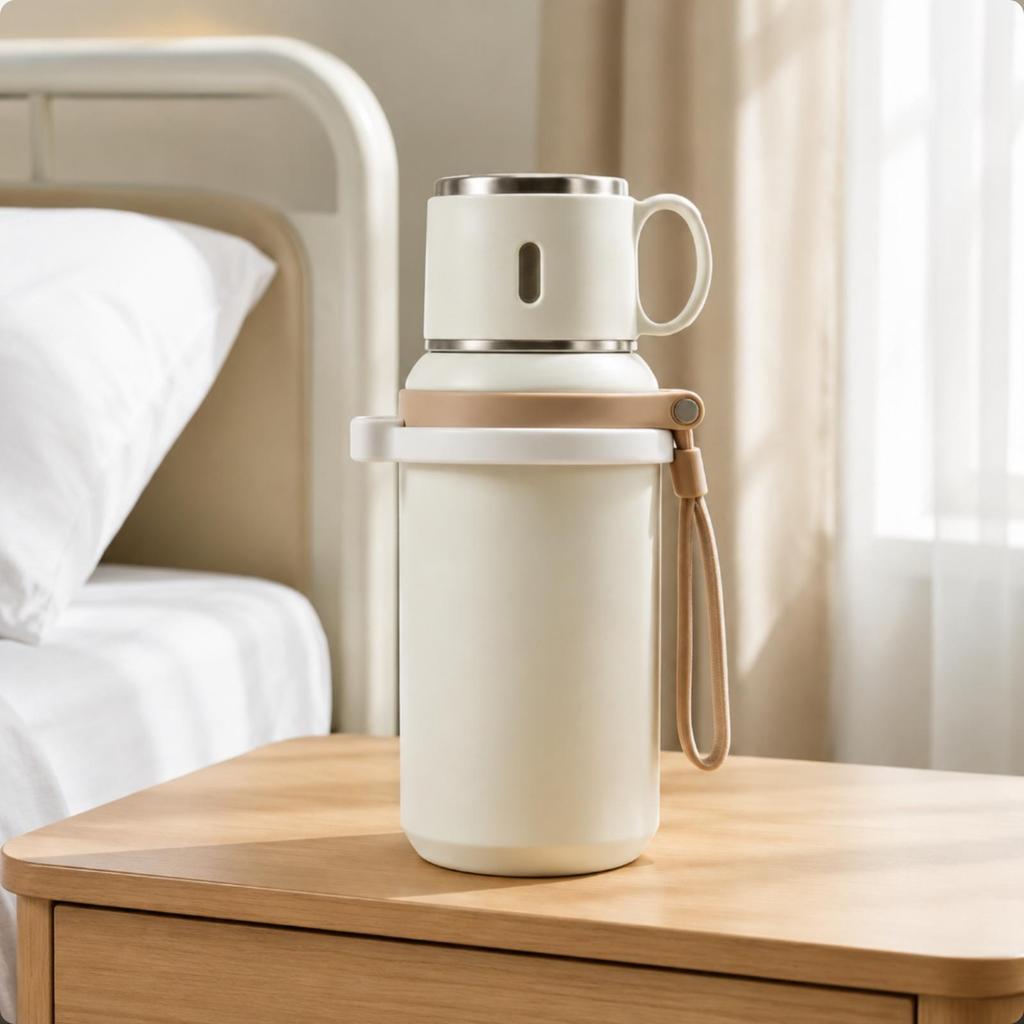 weightedBall Straw Cup Hands-Free for Travel, Seniors