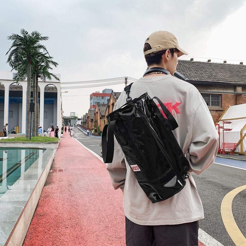 Cool Crossbody PVC Transparent Personality Jelly Large Capacity Handbag Waterproof Sports Travel Bag