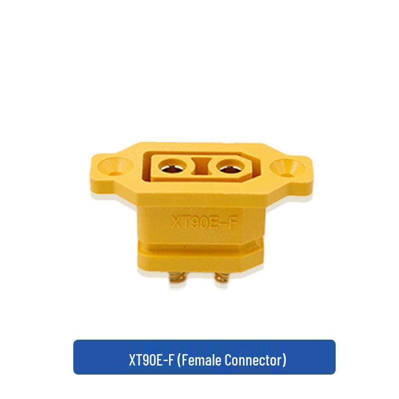 XT90E-F Female Connector, Fixed High Current, Gold-Plated, RC Model Plug