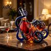 Tentacle Wine Bottle Design Octopus-Shaped Glass Decanter 3D Artistic Borosilicate for Whiskey Soda Sculpted 350ml Decorative Liquid Bottle Unique