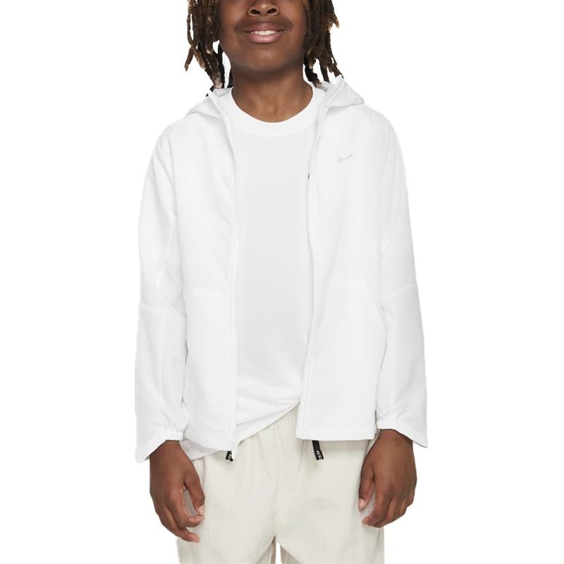 (GS) Nike Dri-FIT UV Training Jacket White Kids FZ5213-100 L