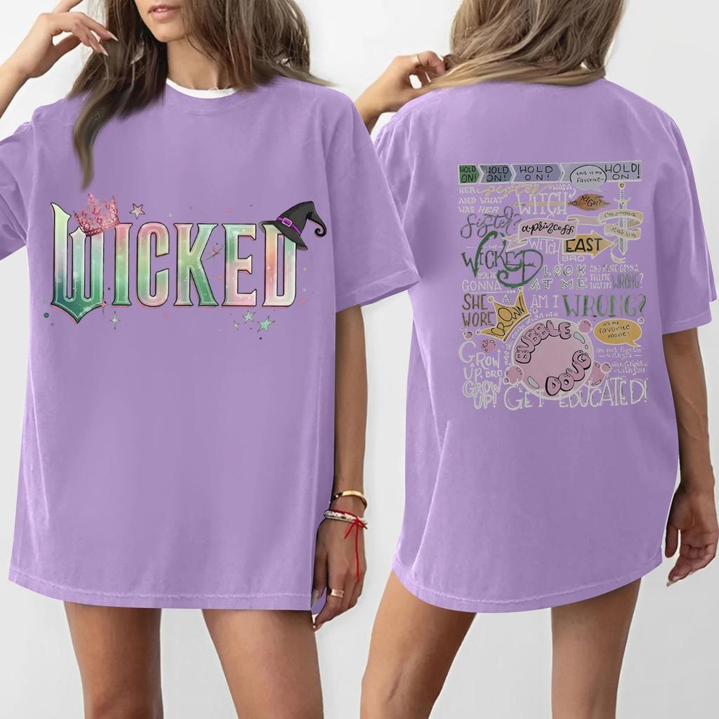 Women's Casual Fashion Round Neck Printed Short Sleeve T-Shirt Top