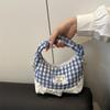 Sweet Lace Plaid Women'S Shoulder Bags Patchwork College Style Crossbody Bag Y2K Koreanhandbags