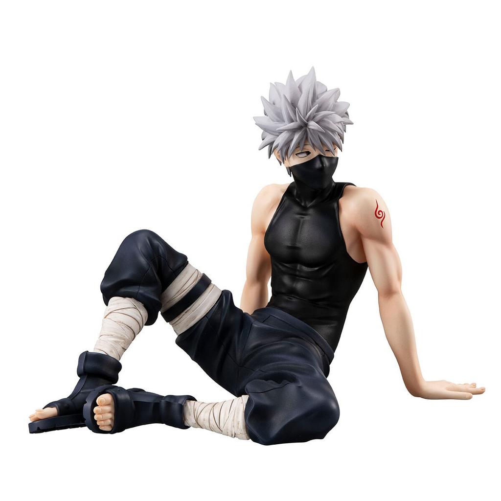 9CM Anime Naruto Shippuuden Hatake Kakashi Figure Tenohira Sitting Model Toy Gift Collection Action Figure PVC