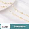 14K Gold-Filled Pearl Chain for Handmade Jewelry: Bracelet, Necklace, and Earrings Components