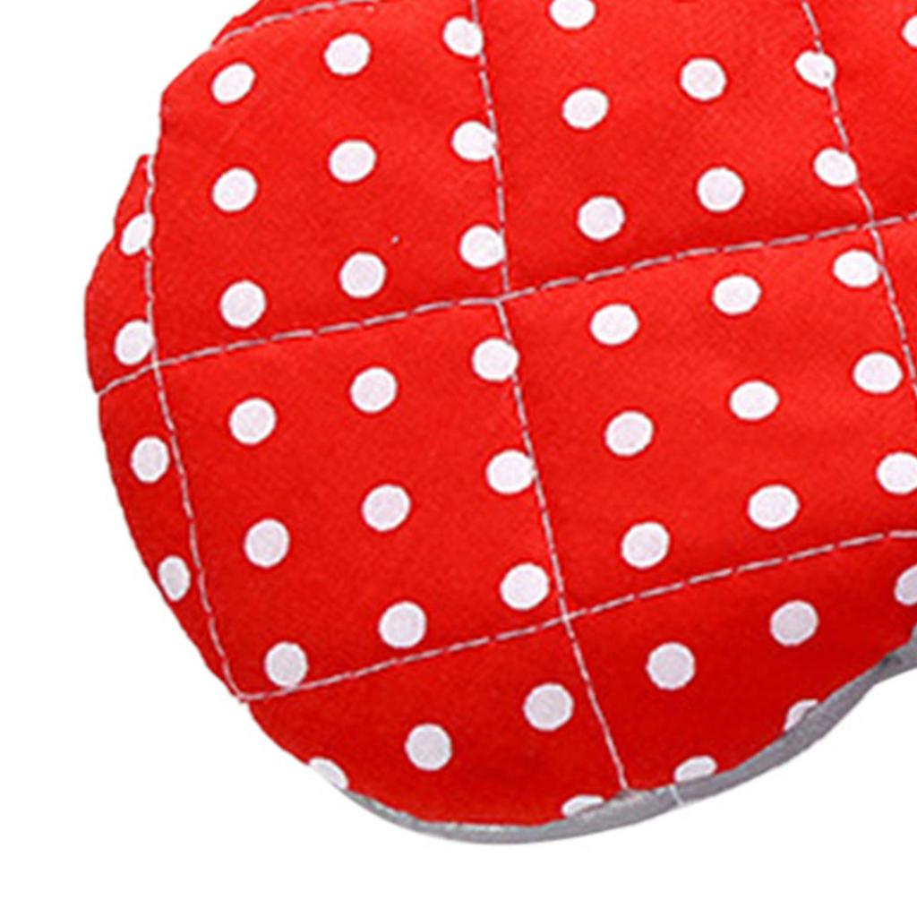 Oven Mitts Thickened Heat Resistant Hand Protection Comfortable Fit Baking Gloves for Microwave Kitchen Red