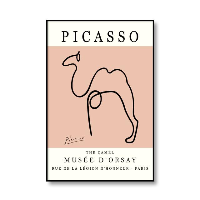 Picasso The Peace Dove Linjeteckning Klassisk konstaffisch och tryck Canvasmålning Väggbilder för vardagsrum Modern heminredning