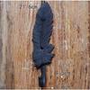 Feather Shape Single Three Hooks European Retro Style Originality Decorative Hooks Metal Iron Art Clothes Hat Key Wall Hooks