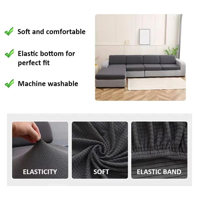 Polar Fleece Sofa Seat Cushion Cover Elastic Sofa Covers for Living Room Pet Kids Mat Chair Cover Furniture Protector 10 Sizes