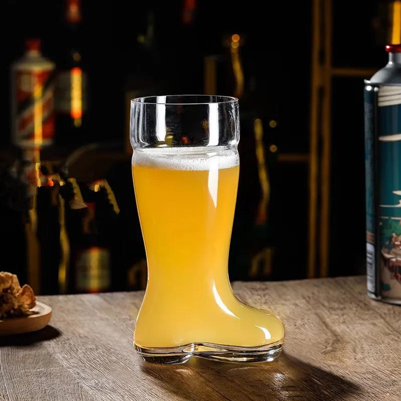 500ML Botas de vidrio Copa de cerveza Zapatos personalizados Tazas Vaso de jugo Copa de cóctel Taza de whisky Wate 401-500ml