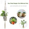 4pc Macrame Handmade Plant Hanger Baskets Flower Pots Holder Balcony Hanging Decoration Knotted Lifting Rope Hom
