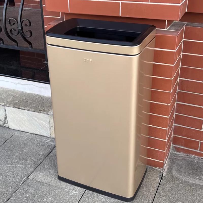 

GUAIKEAI Stainless Steel Open-Top Trash Can