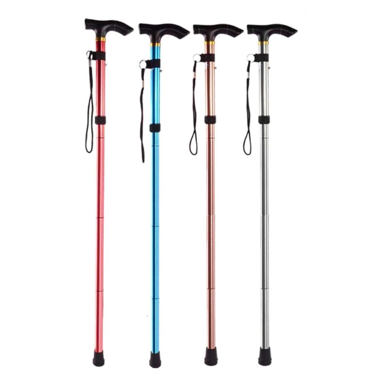 Walking Sticks Aluminum Alloy Climbing Cane Telescopic Folding Climbing and Hiking Cane Trekking Pole Elderly Cane