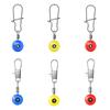 100Pcs Fishing Float Connector Bobbers Stops Space Bean Sliding Swivels Fishing Line Sinked Slides Fishing Accessories