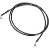 Motoforti Universal 240cm 94.49" Motorcycle Brake Clutch Oil Hose Line Pipe Hydraulic Reinforced Stainless Steel Braided Black Long-lasting
