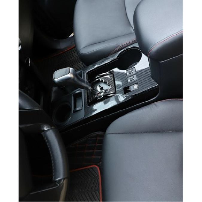 Carbon Fiber Central Gear Shift Panel Cover Trim Decor Sticker For 4Runner 2010+