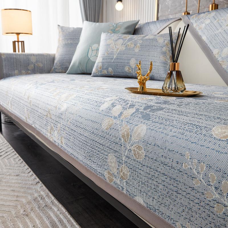Ice Silk Sofa Cushion Summer New Non-Slip Simple Modern Summer Mat Cushion Four Seasons Universal Sofa Cover Cover Cloth