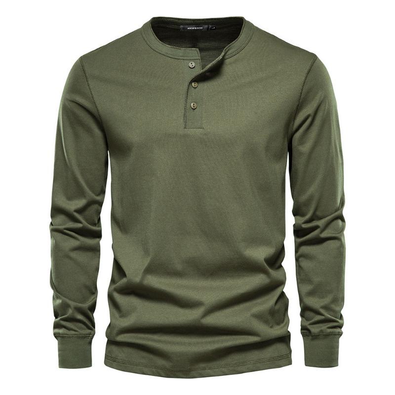 Men's Autumn New Slim Fit Long Sleeve T-Shirt Round Neck Casual Versatile Base Layer