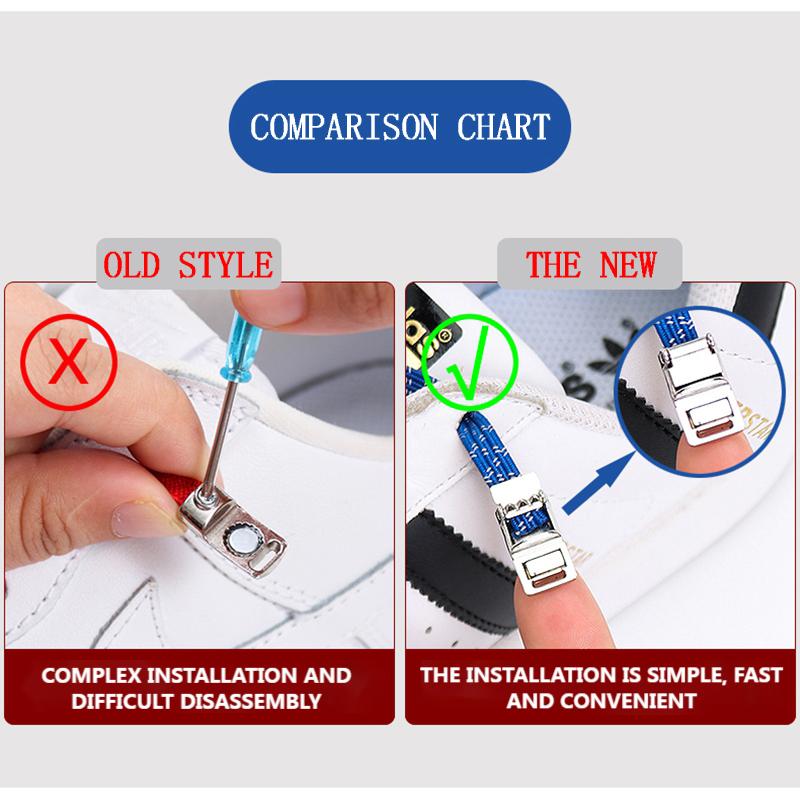 Magnetic Shoelaces for Sneakers Elastic Laces Without Ties Kids Adult Quick Shoe Lace Reflective No Tie Shoe Laces Rubber Bands