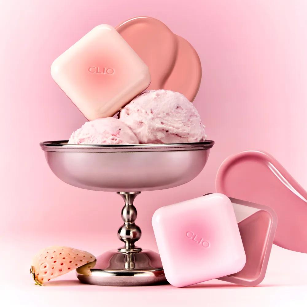 CLIO Essential Lipcheek Tap 4.5g (Dewy/Blur) (12 Colors) [Dewy] 09 Strawberry Fondue