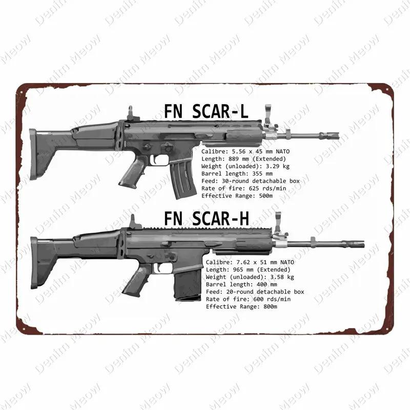 Uzi Vintage Metal Sign, Plaque, Bar, Club, Cafe, Room Decorative Plate, Rifle Tin Painting, Military Fans, Wall Stickers