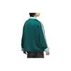 adidas Originals Chinese Tang-Style Satin Striped Stand Collar Sports Jacket Unisex Jackets Forest-Green JD3381