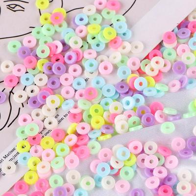 830Pcs Acrylic Imitation Soft Clay Beads Loose Beads DIY Necklace Bracelet Jewelry Making