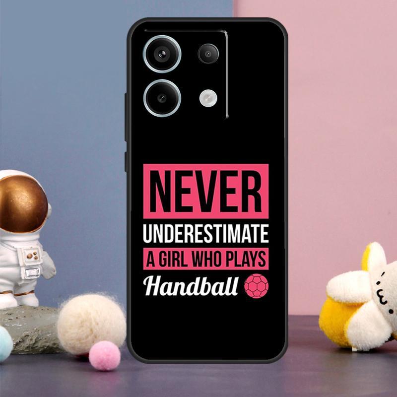 Stilvolle Handball-Spielhülle für Xiaomi Redmi Note 13 9 10 11 12 14 15 Pro Plus Redmi 15 15C 14C 10C 12C 13C Hülle