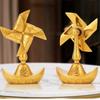 Rotating Metal Windmill Ornament Symbolizing Wealth Success Artistic Indoor and Outdoor Fengshuis Decoration Gift