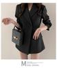 Women's Black Slim Fit Suit Jacket - New Design for Spring/Autumn, Korean & British Style