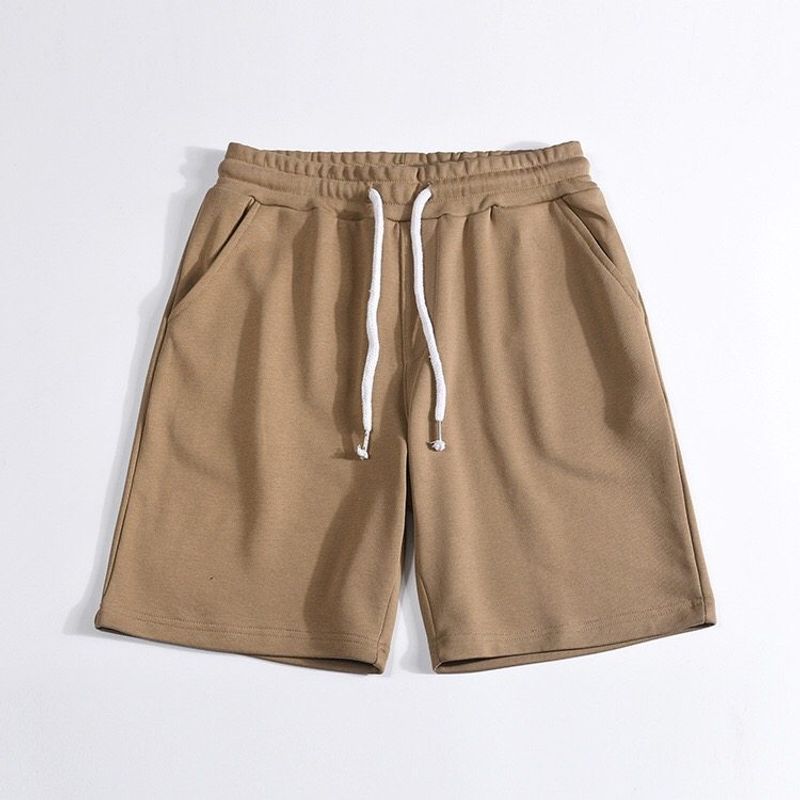 Export Balance Cargo with Logo Cut off Men Terry Cotton Shorts Summer Loose Sports and Leisure Export Parka Beach Shorts