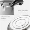 Stainless Steel Soup Steam Pot 26-34cm Stockpot Cookware Steamer Cooker  Induction Cooker Gas
